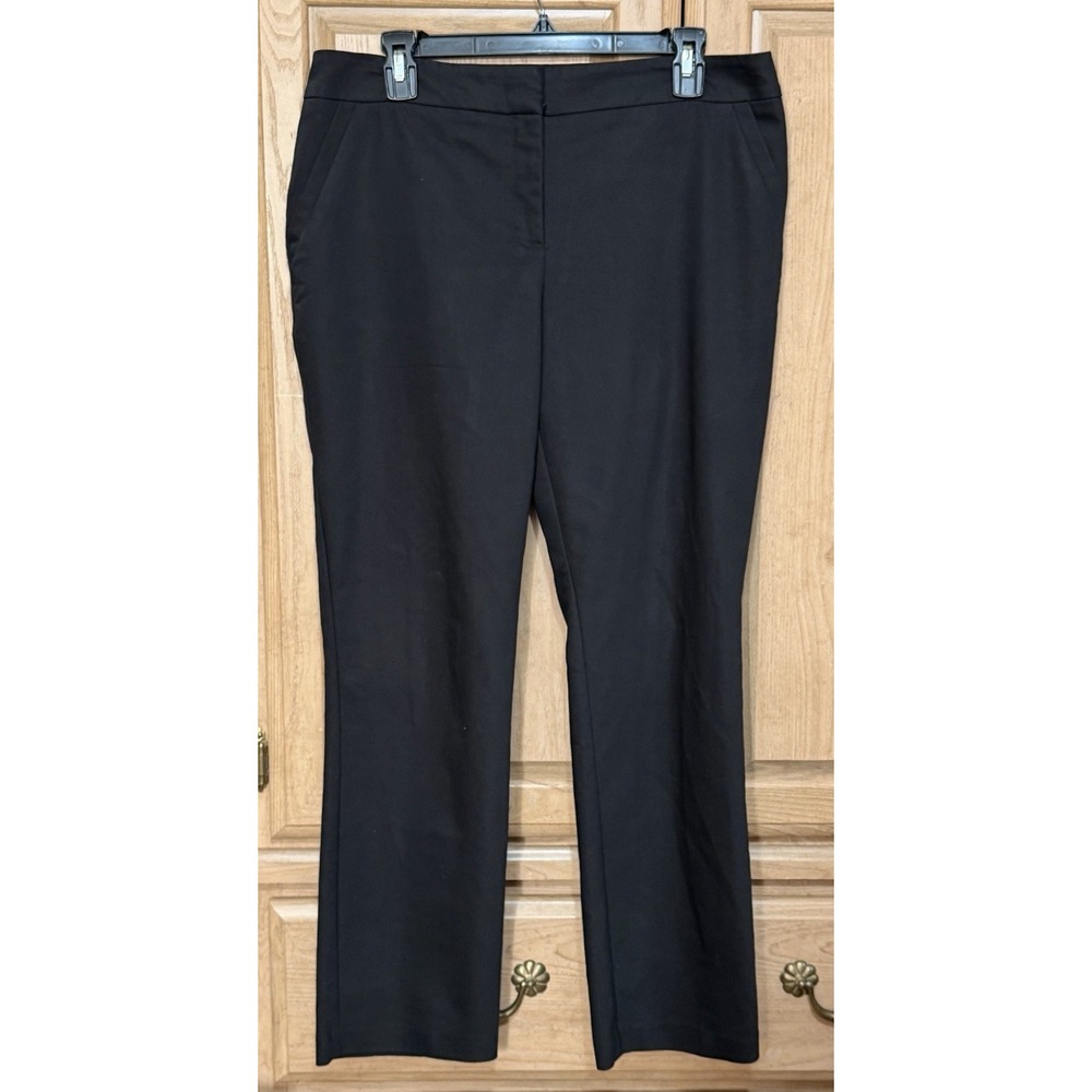 Chico's So Slimming Pants Trouser Women's Sz 1.5 Short Black Stretch Flat Front